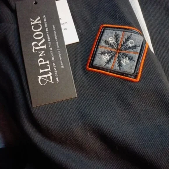 NWT Alp N Rock Teya Mock Neck - Black/Orange, M